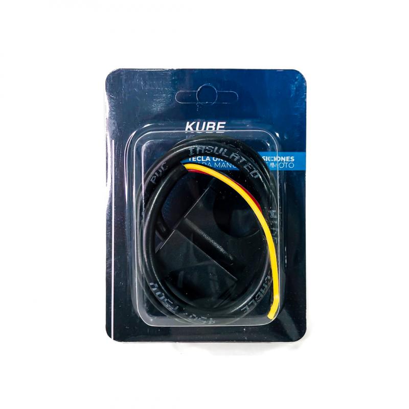 Imagen ilustrativa de TECLA DE 2 PUNTOS UNIVERSAL CON SOPORTE MANUBRIO Y CABLE DE CONXEION 12V INCLUIDO. IDEAL PARA MOTOS Y BICIS. MEDIDAS 52 MM * 42MM * 24MM