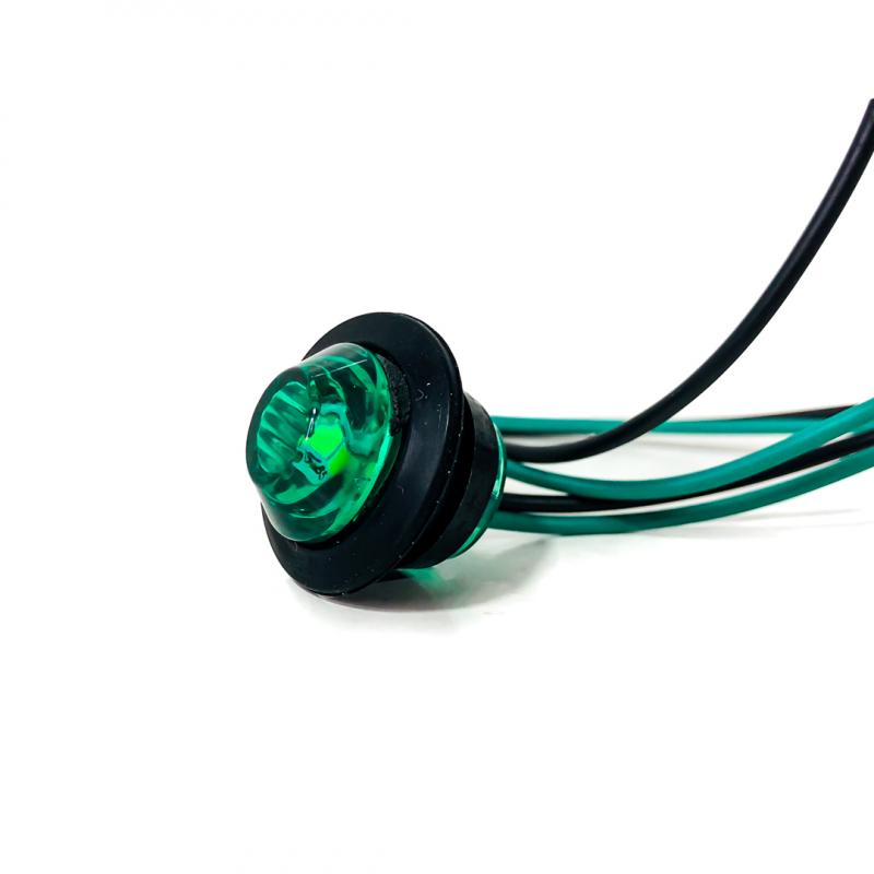 Imagen ilustrativa de LUZ TESTIGO UNIVERSAL CIRCULAR 2 CM DIAMETRO COLOR VERDE 12V / 24V