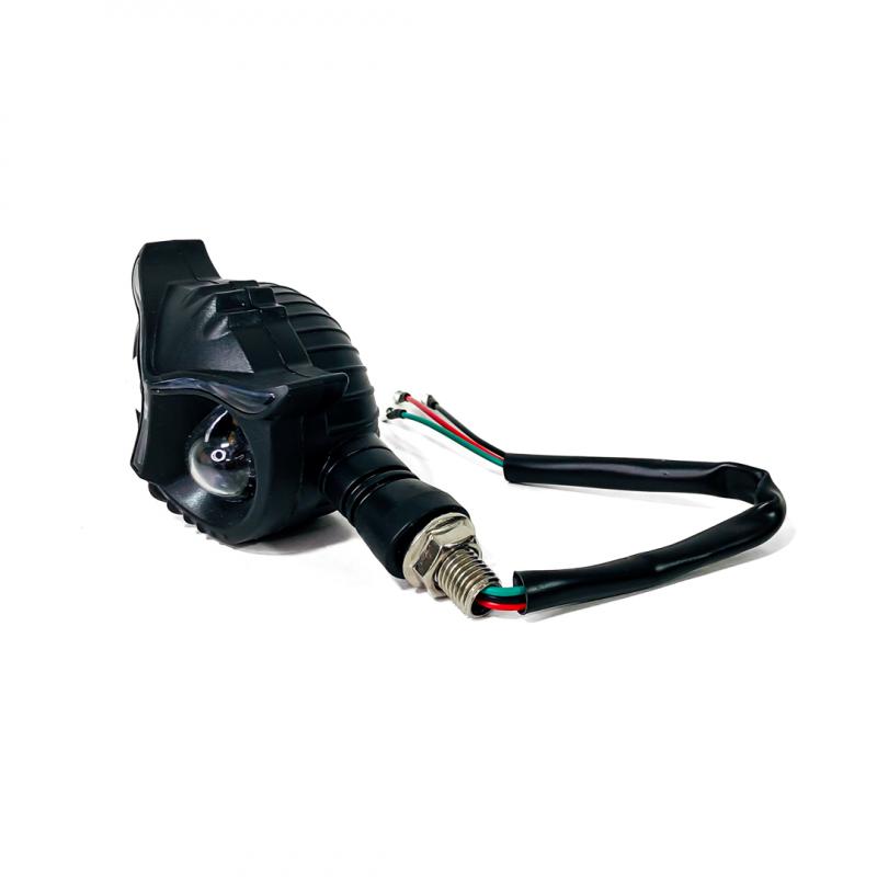 Imagen ilustrativa de FARO DE GIRO UNIVERSAL AMBAR SECUENCIAL 12V 5W 1500 LUX JUEGO 2 UNIDADES lechuza