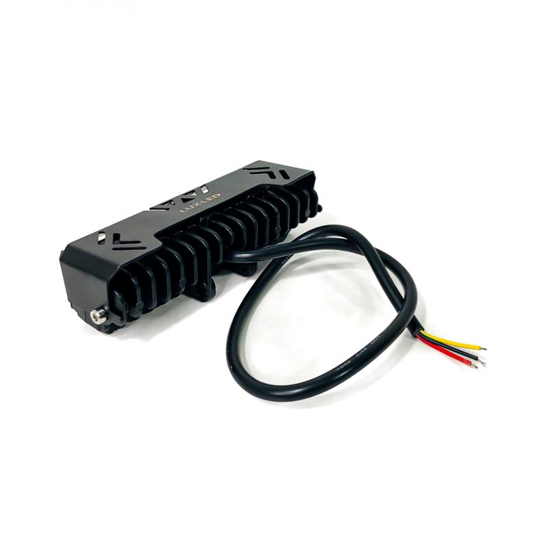 Imagen ilustrativa de RECTANGULAR CUADRUPLE LUPA COLOR BLANCO Y AMBAR 12V / 24V MEDIDAS 13,3 CM * 5,1 CM * 4,1 CM