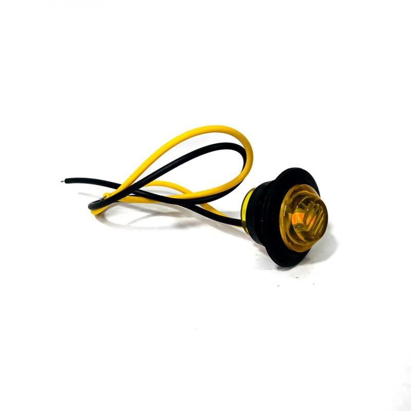 Imagen ilustrativa de LUZ TESTIGO UNIVERSAL CIRCULAR 2 CM DIAMETRO COLOR AMBAR 12V / 24V