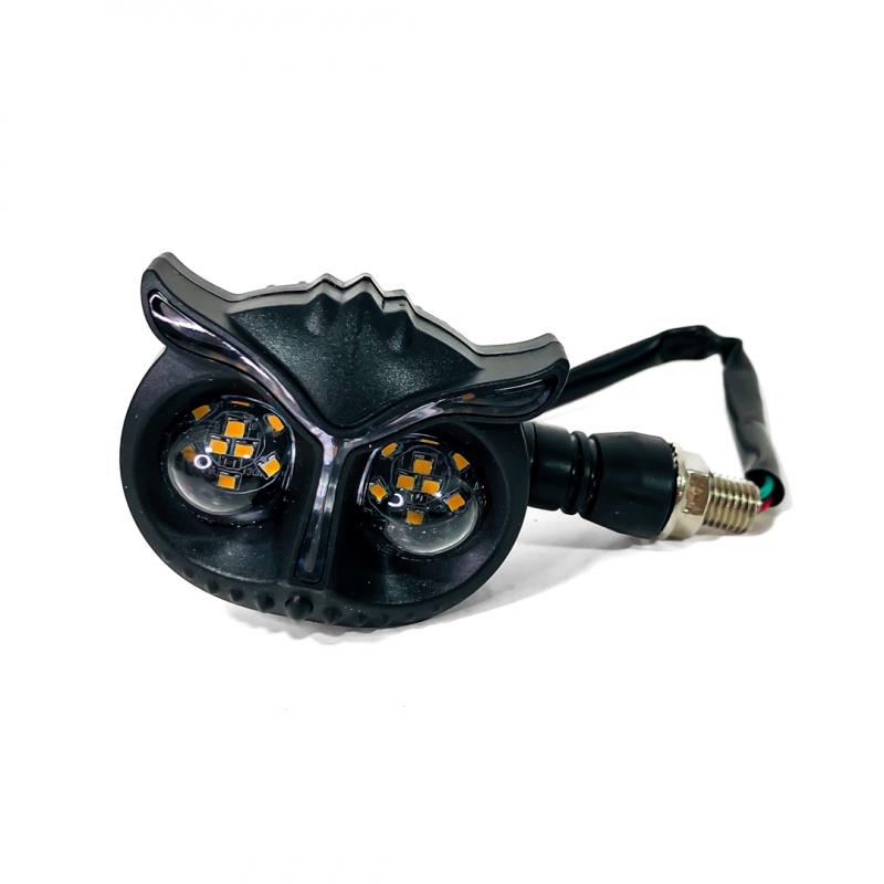 Imagen ilustrativa de FARO DE GIRO UNIVERSAL AMBAR SECUENCIAL 12V 5W 1500 LUX JUEGO 2 UNIDADES lechuza