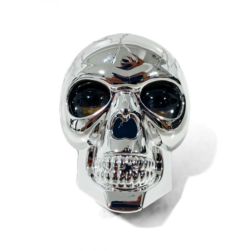 Imagen ilustrativa de CALAVERA CON ILUMINACION EN LOS OJOS FUNCIONES BLANCA / AMBAR / BLANCA + AMBAR + FLASH + RGB 12V / 24V MEDIDAS 8,5 CM * 6,5 CM * 5,3 CM