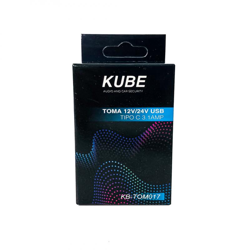 Imagen ilustrativa de TOMA DE CONEXION CON PUERTO USB / TIPO C 3.1AMP 12V / 24V POTENCIA MAXIMA 48 WATTS . INCLUYE KITS DE CABLES DE CONEXION. PESO 32 GRS MEDIDAS 4,7 CM X 2,3 CM X 4 CM