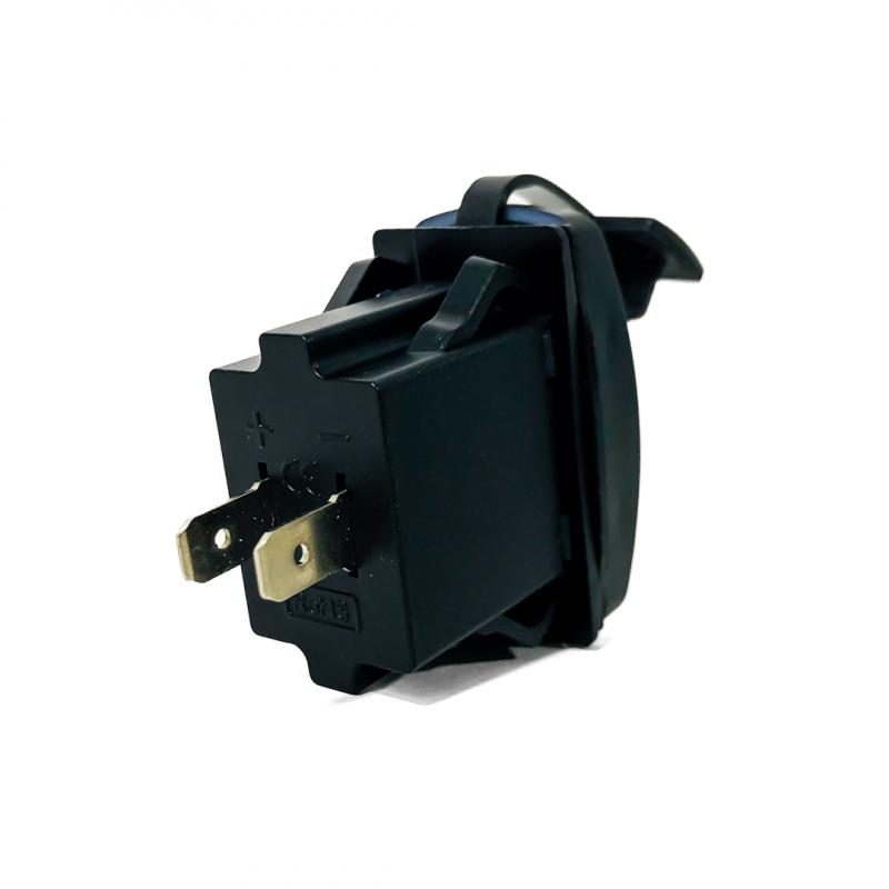 Imagen ilustrativa de TOMA DE CONEXION CON PUERTO USB / TIPO C 3.1AMP 12V / 24V POTENCIA MAXIMA 48 WATTS . INCLUYE KITS DE CABLES DE CONEXION. PESO 32 GRS MEDIDAS 4,7 CM X 2,3 CM X 4 CM