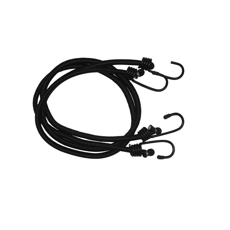 Imagen ilustrativa de bolsa de 10 unidades de tensores negros de 1 metro de largo x 1 cm de ancho REFORZADOS