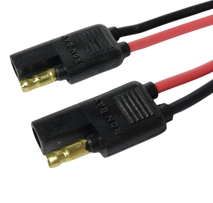 Imagen ilustrativa de Fichas 2 Vias chata parlante (1 macho - 1 hembra) reforzada