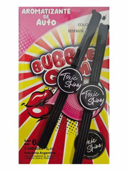 Imagen ilustrativa de TOXIC PACK AROMATIZADOR BUBBLE GUM 6G