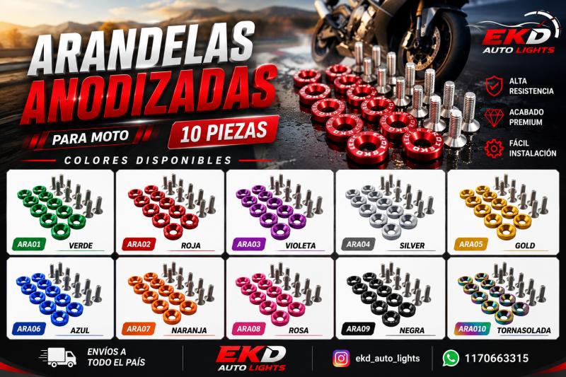Imagen ilustrativa de ARANDELAS ANONIZADAS 10 PIEZAS