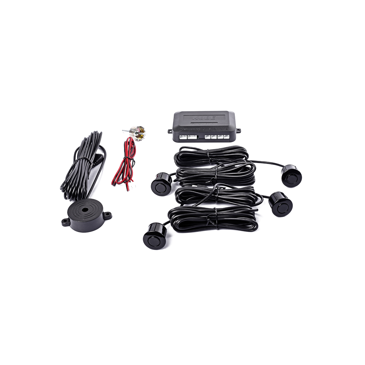 Imagen ilustrativa de KIT DE SENSORES DE ESTACIONAMIENTO CON D NEGRO - UNIVERSAL