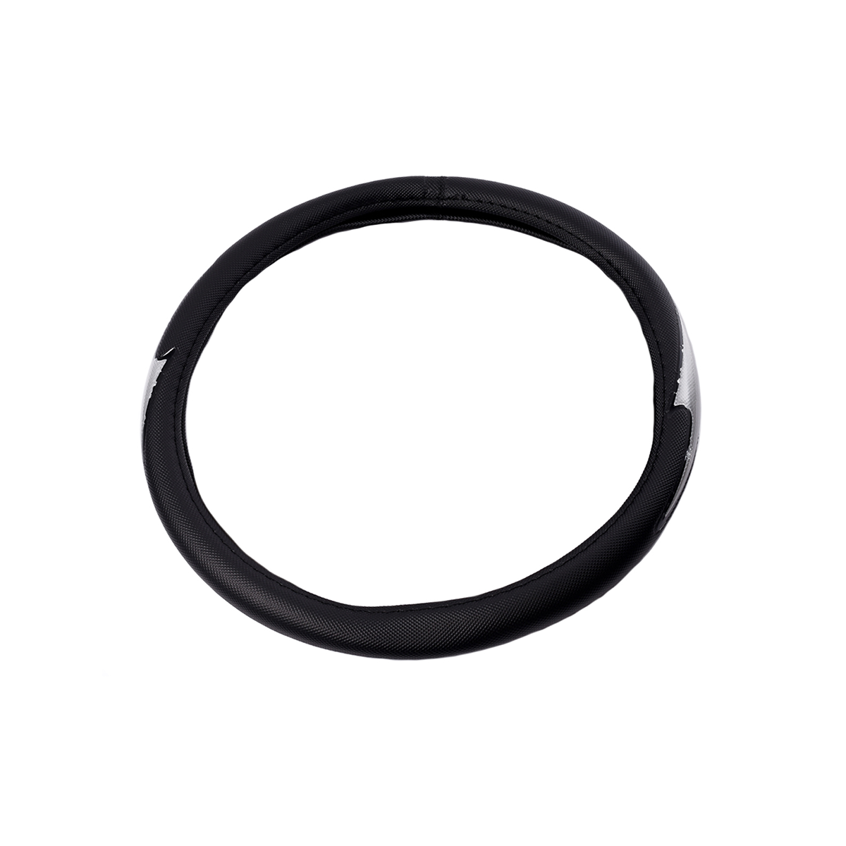 Imagen ilustrativa de CUBRE VOLANTE NEGRO Y GRIS 38