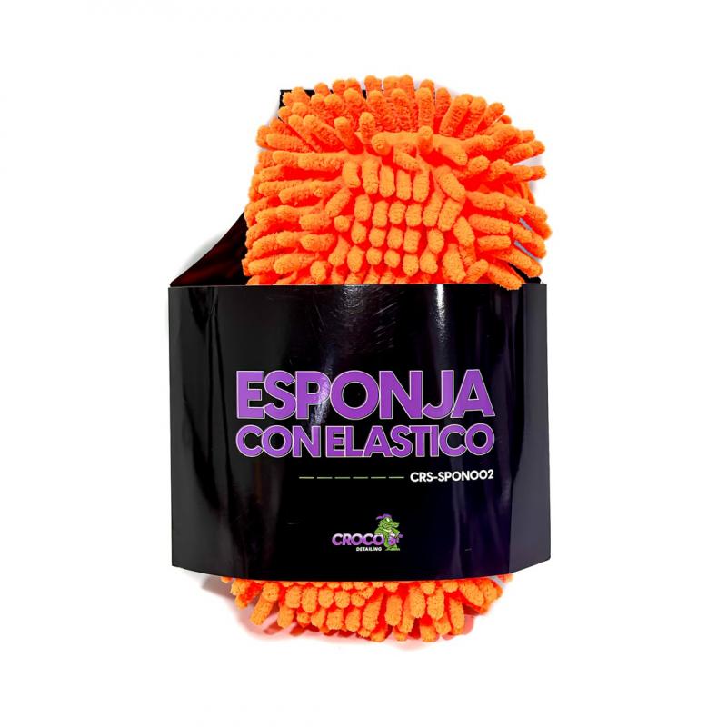 Imagen ilustrativa de ESPONJA CON ELASTICO ESPONJA CHENILLE NARANJA