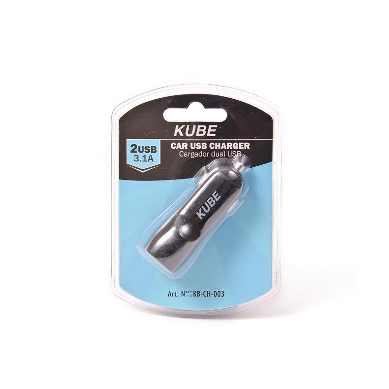 Imagen ilustrativa de ACCESORIO PARA CELULAR CARGADOR DOBLE USB 12V / 24V OUTPUT 5V 3100MA NEGRO