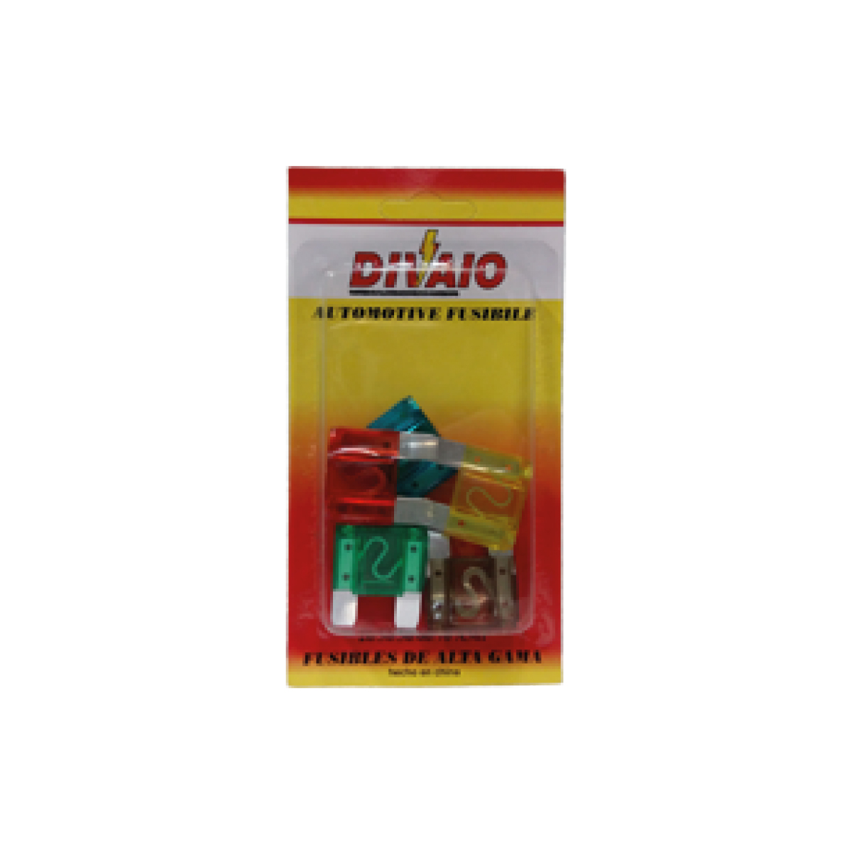 Imagen ilustrativa de FUSIBLE MAXI FICHA EN BLISTER SURTIDO (5 UNIDADES - 1 POR AMPER