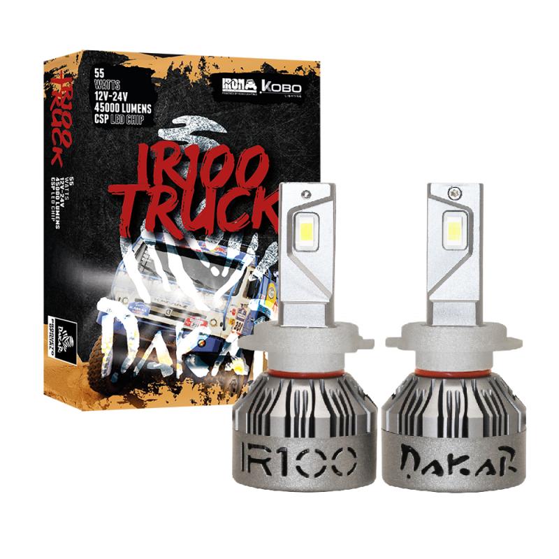 Imagen ilustrativa de TRUCK - H7 DAKAR NEW SERIES 50% + LUZ CHIP CSP SUPER CANBUS 45000 LUMENS 55 WATTS 12V - 24V CON COOLER