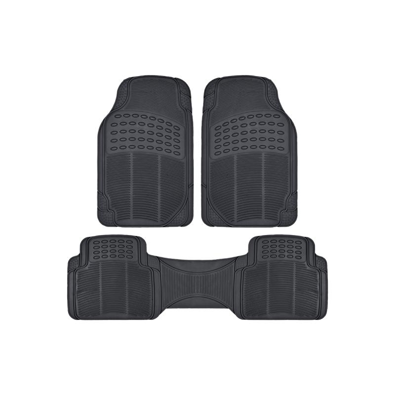 Imagen ilustrativa de ALFOMBRA 3 PIEZAS NEGRA72*43 / 43*137