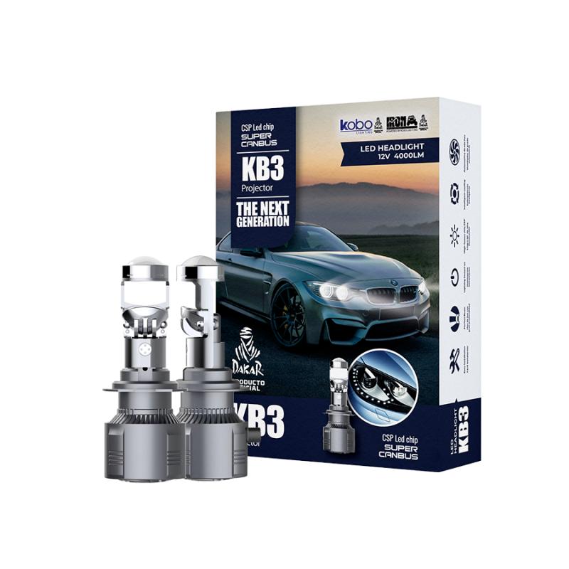 Imagen ilustrativa de KIT DE LED PROYECTOR MINI LUPA 9005 CHIP CSP SUPER CANBUS CON LUPA - 40000 LUX REALES