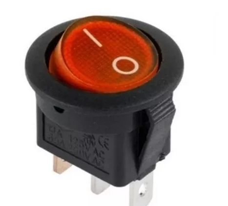 Imagen ilustrativa de Tecla Llave Switch Redonda 20mm Luz