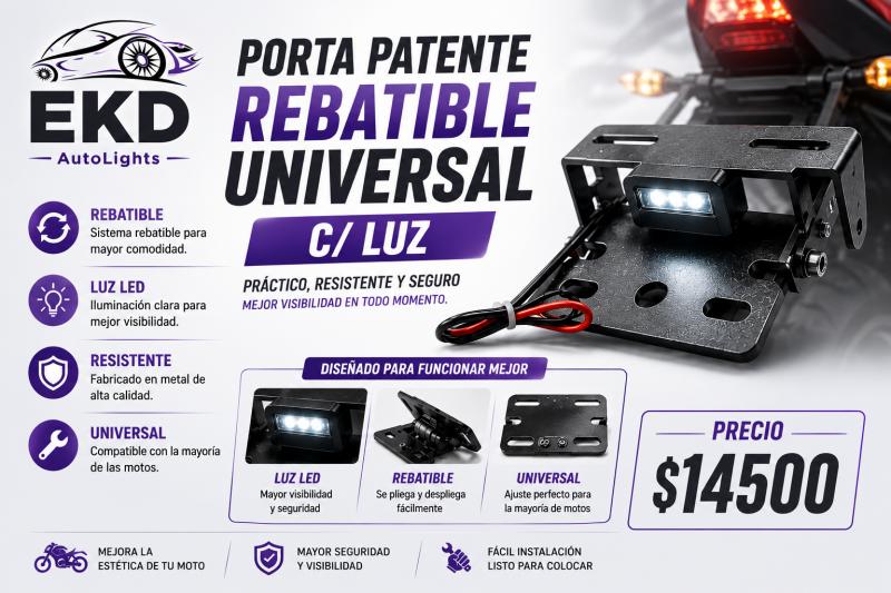 Imagen ilustrativa de PORTA PATENTE CON LUZ REGULABLE