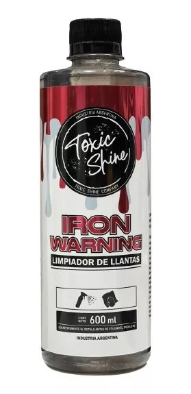 Imagen ilustrativa de Toxic Shine Iron Warning Descontaminante Ferrico Llantas 600