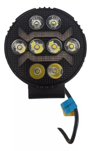 Imagen ilustrativa de Faro Led Redondo Posicion Ambar Luz Blanca Spot 8 Led
