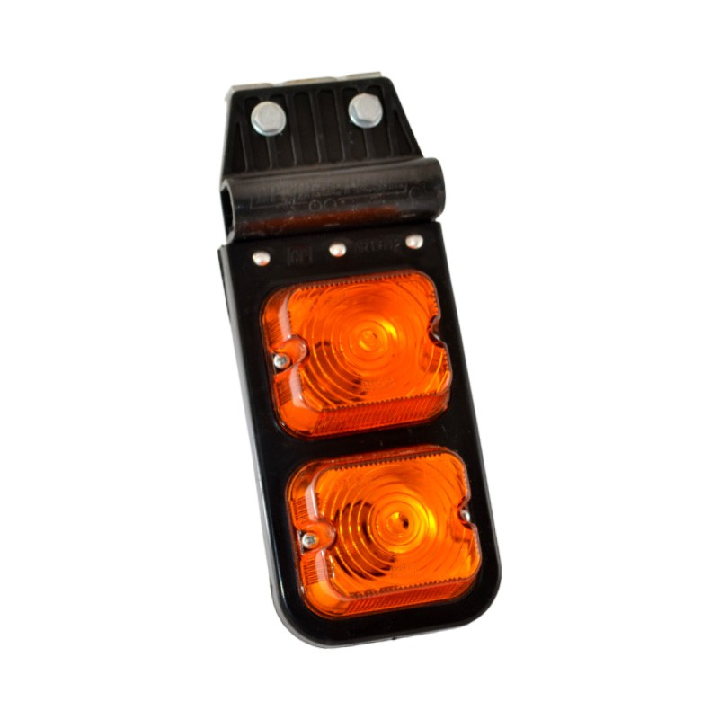 Imagen ilustrativa de Faro Delimitador lateral de lamp r5w. Cuenta con un anclaje de 2 bulon 3/16 x 3/4-tuerca/arandela