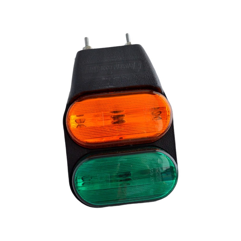 Imagen ilustrativa de Faro Delimitador lateral de lamp w5w. Cuenta con un anclaje de 2 bulon 3/16 x 3/4-tuerca/arandela