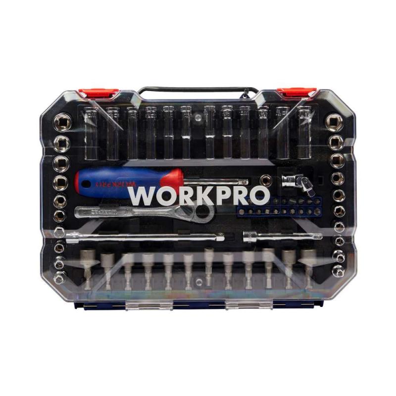 Imagen ilustrativa de Juego de Bocallaves 6 Puntas, Encastre 1/4" x 70 Piezas