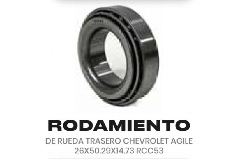 Imagen ilustrativa de DE RUEDA TRASERO CHEVROLET AGILE 26X50.29X14.73 RCC53